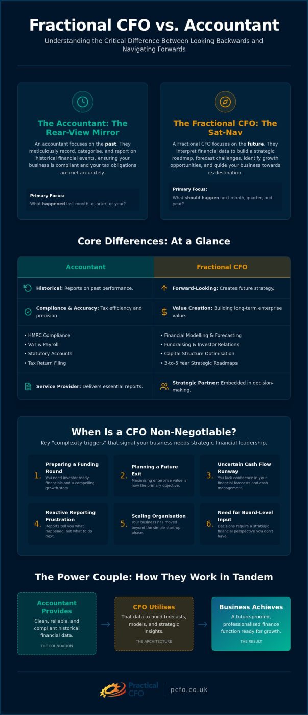 Fractional CFO vs Accountant: Which Does Your UK Business Really Need?