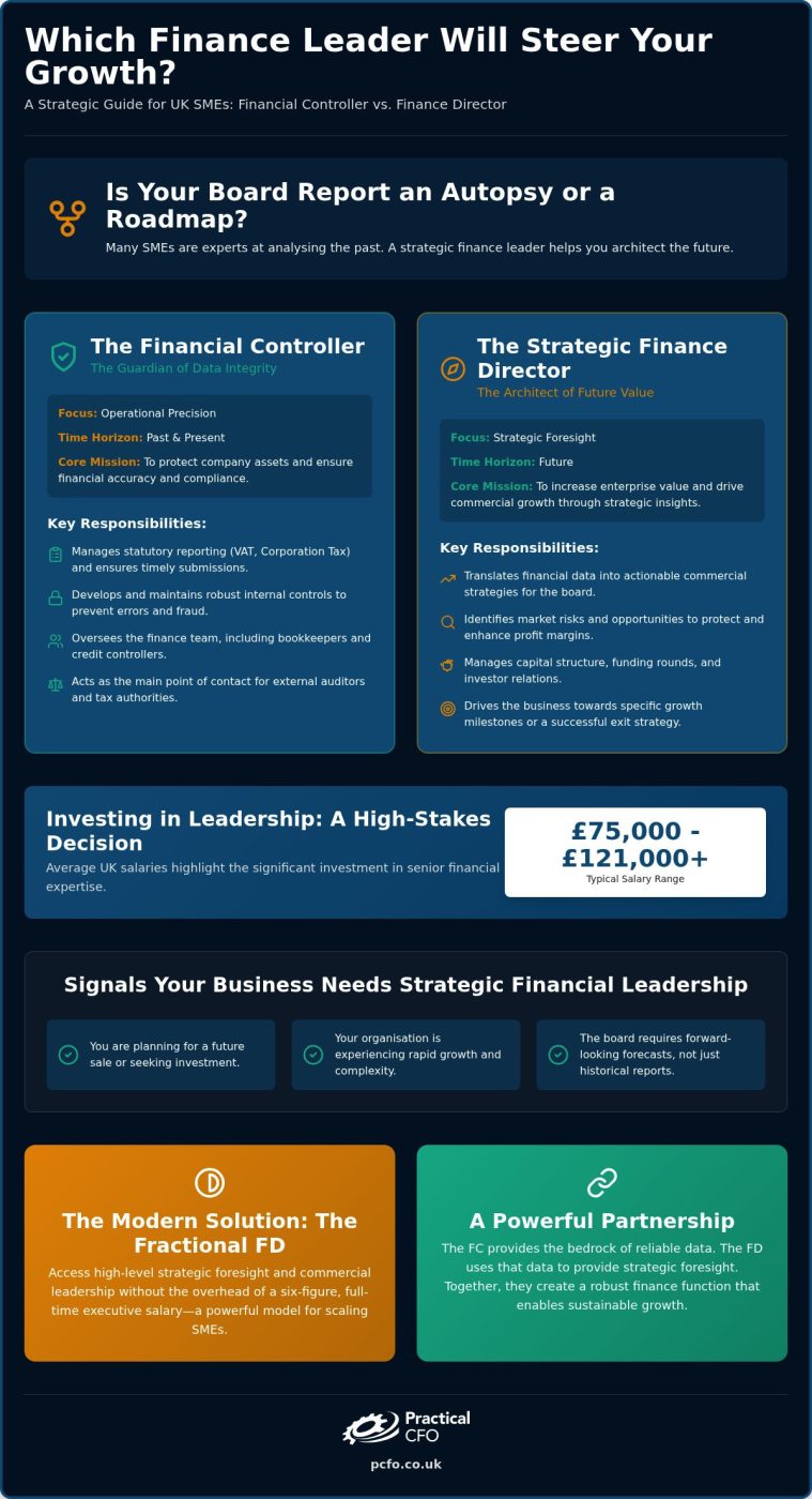 Strategic Finance Director vs Financial Controller: Which Does Your UK SME Require in 2026?
