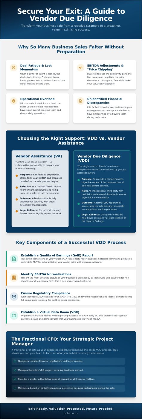 Vendor Due Diligence: Strategic Guide for SME Exits 2026