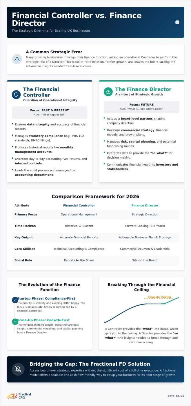 Financial Controller vs Finance Director: UK Guide 2026