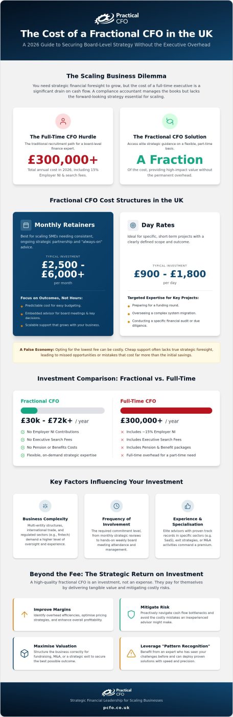 How Much Does a Fractional CFO Cost in the UK? (2026 Investment Guide)