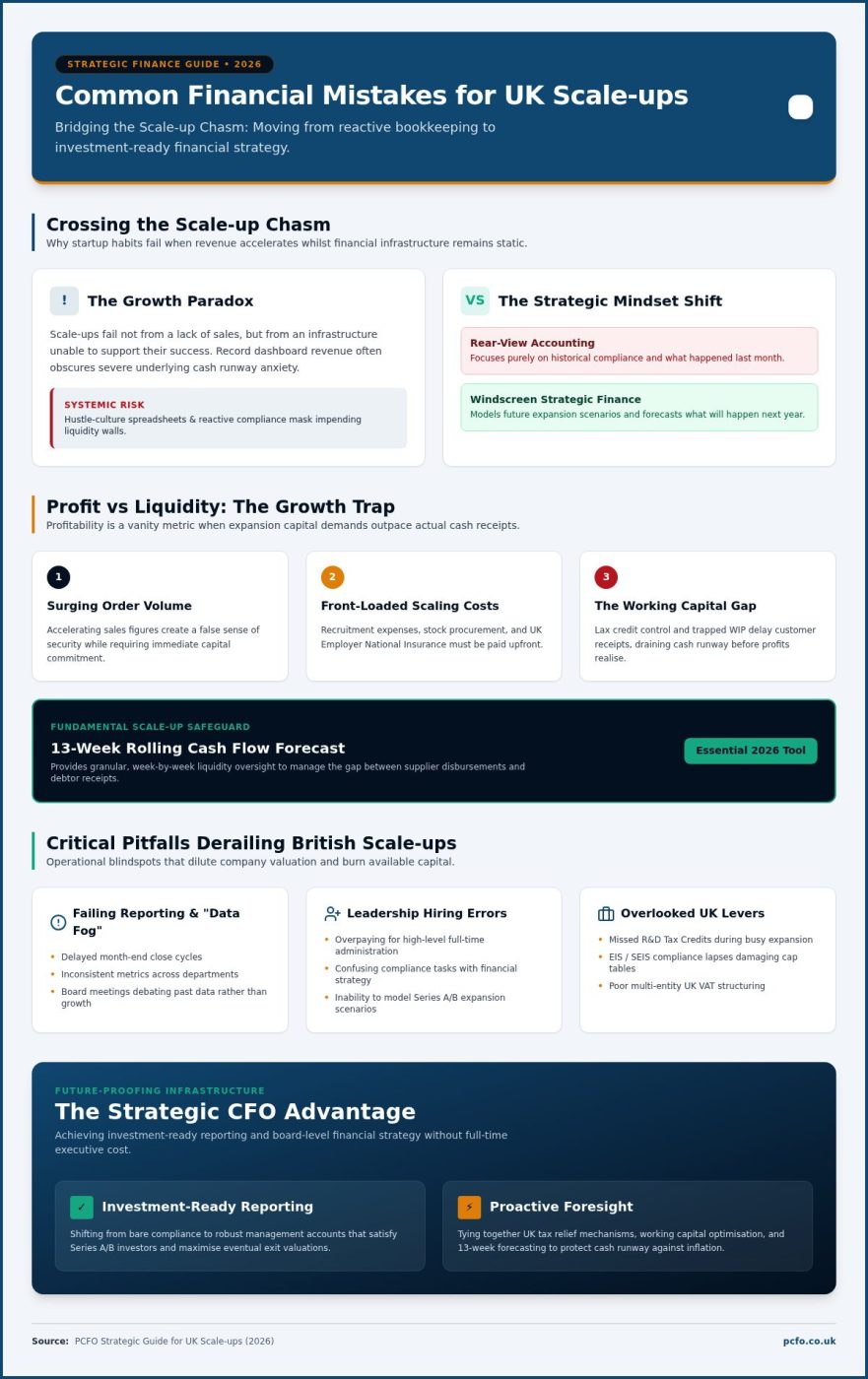 UK Scale-up Financial Mistakes: 2026 Strategic Guide