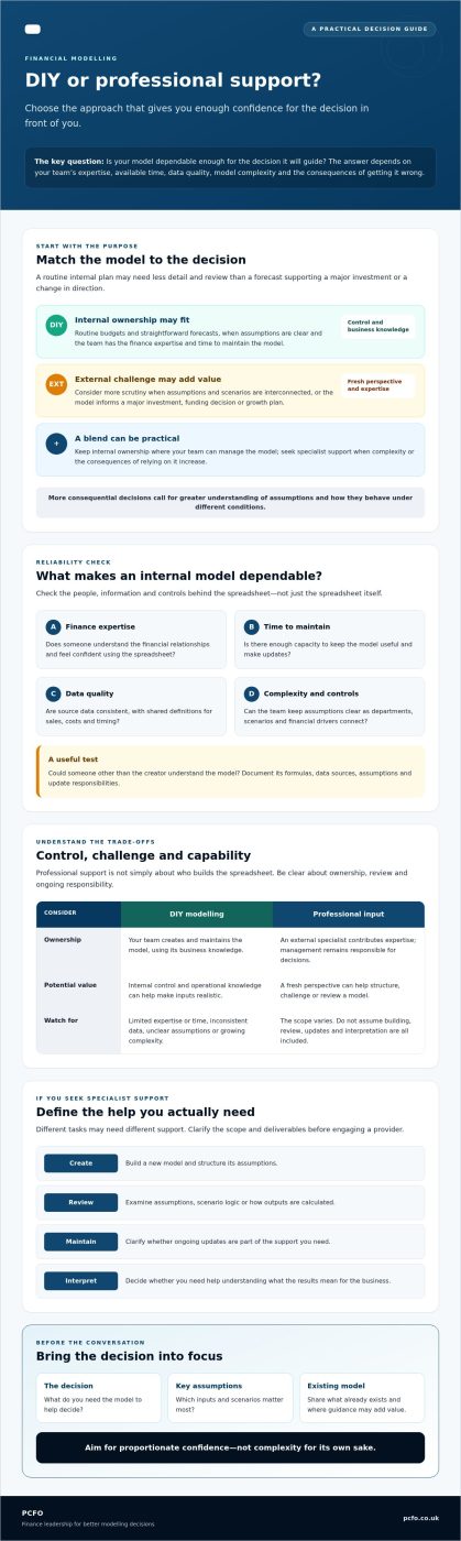 DIY Financial Modelling vs Professional Services: Which Is Right for Your Business?